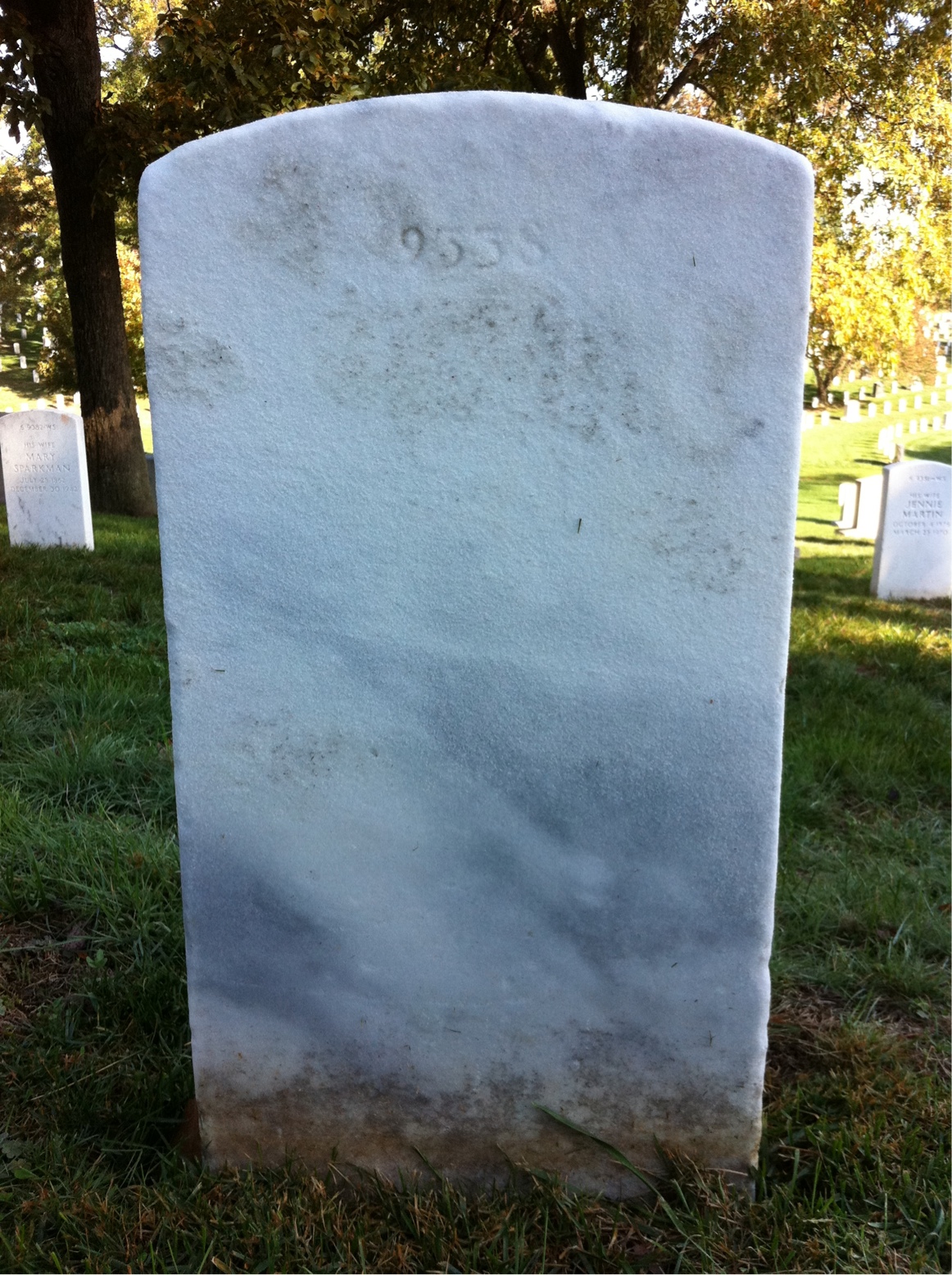 Back of headstone — Francis Awl