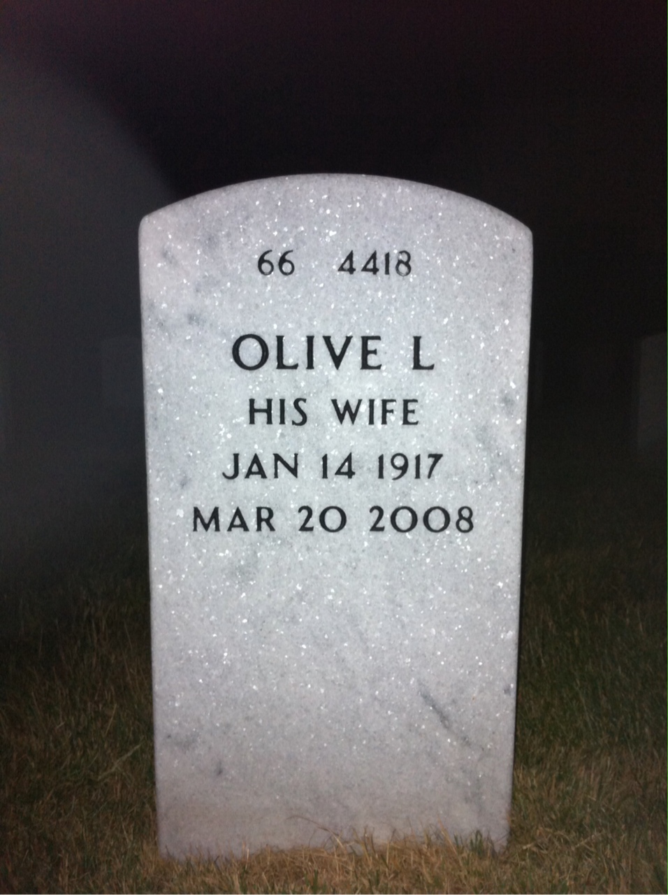 Back of headstone — Alfred Maxwell