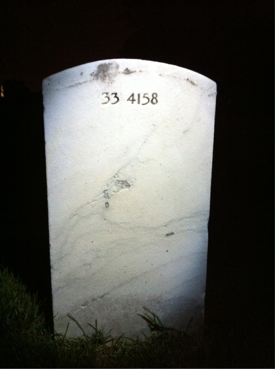 Back of headstone — Philip Baldwin