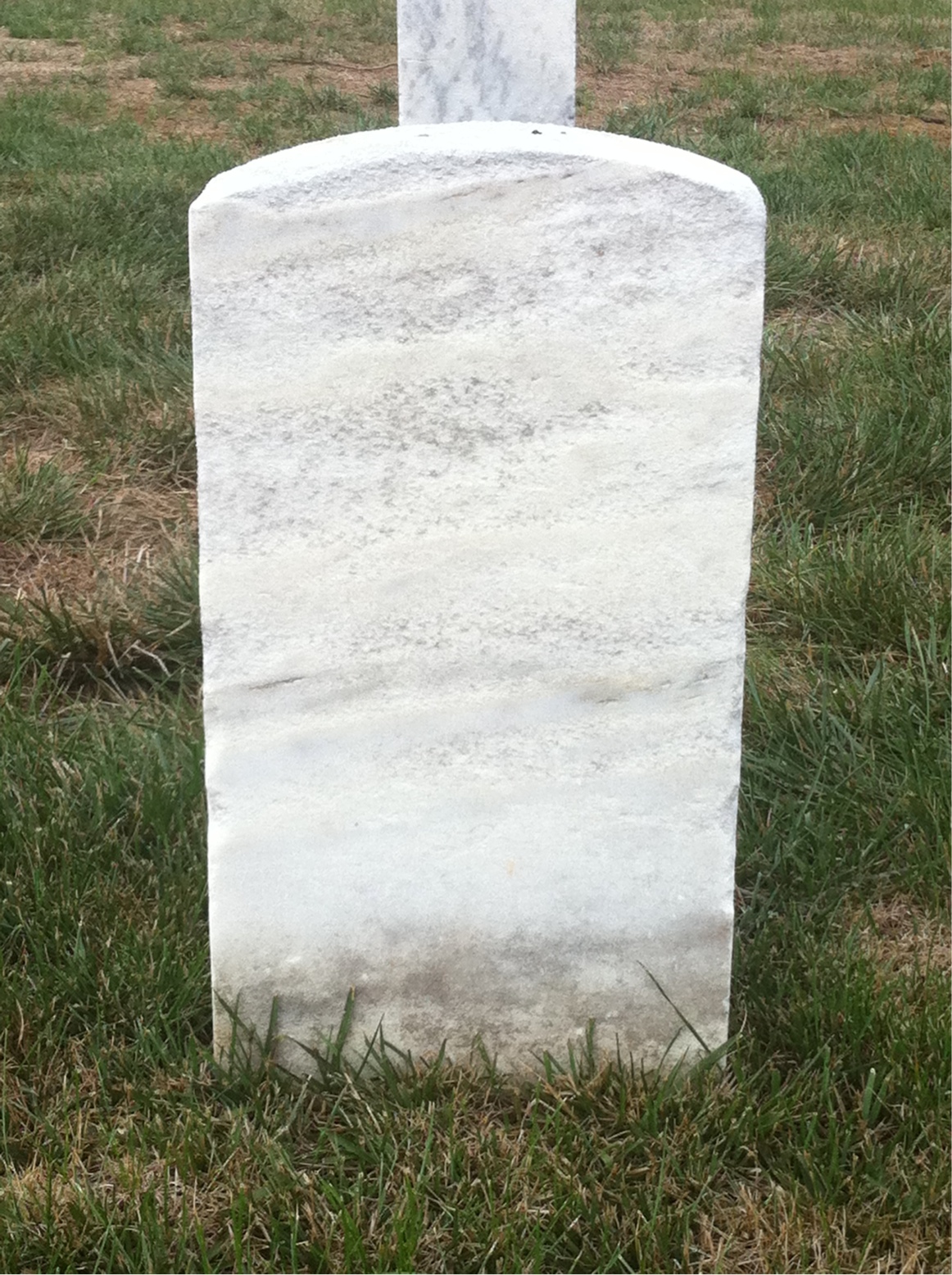 Back of headstone — Edward Morris