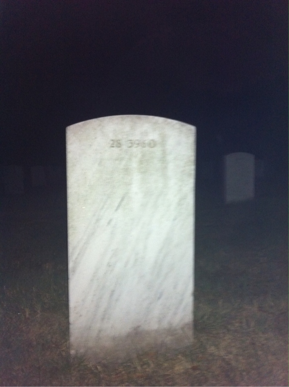 Back of headstone — Stella Mills