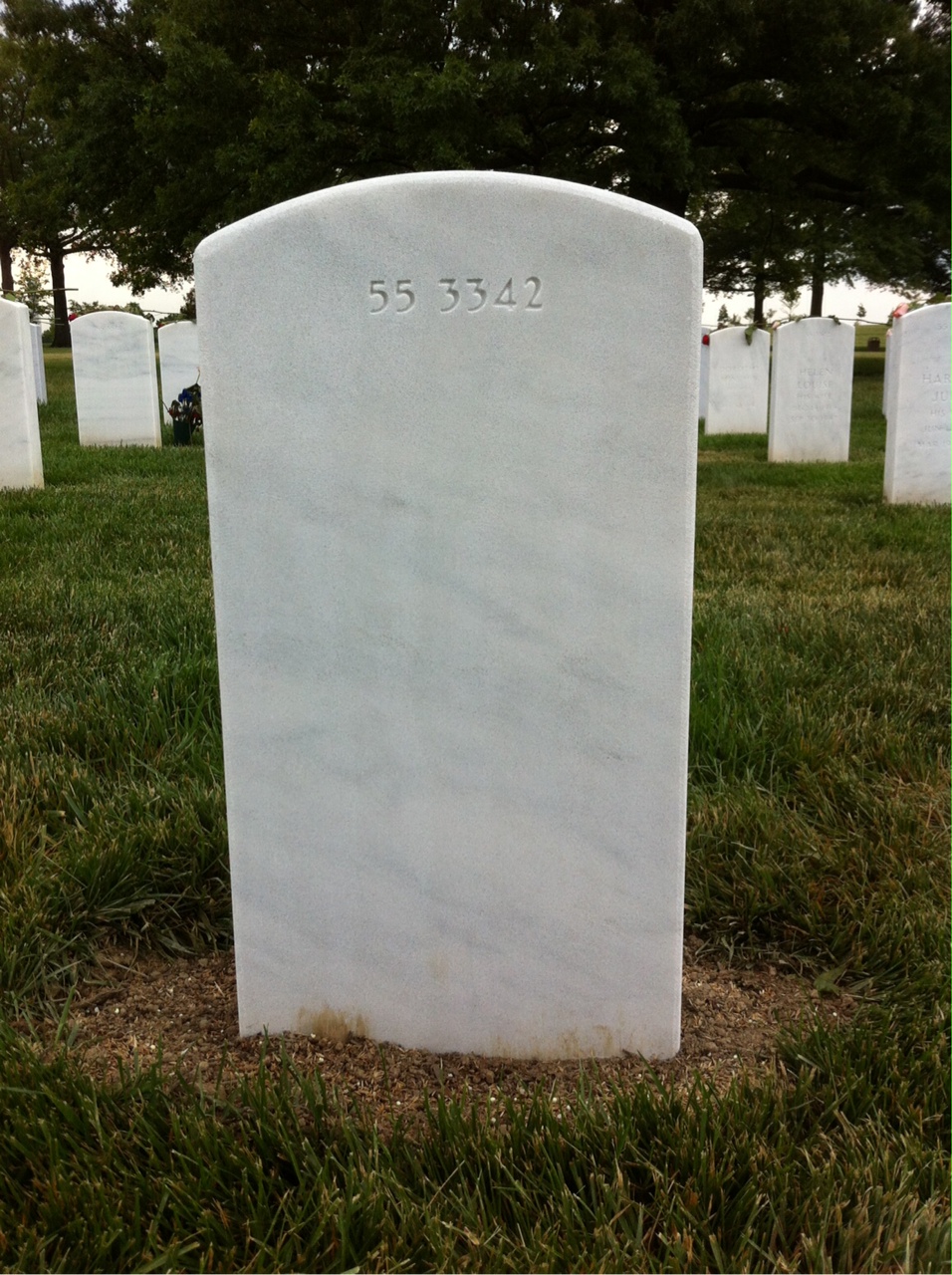 Back of headstone — Antone Cabral Valerio