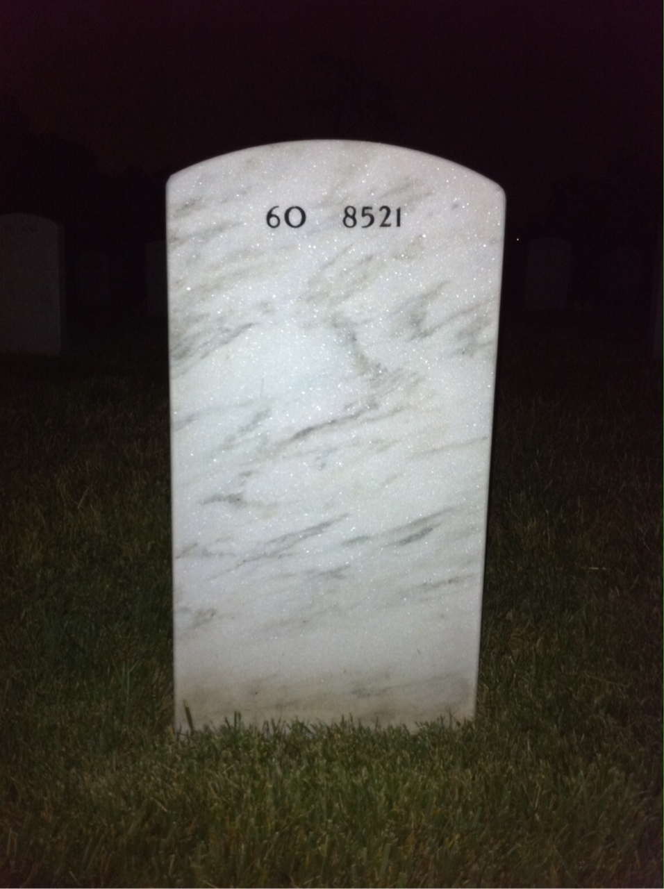 Back of headstone — Nicholas Rapavi