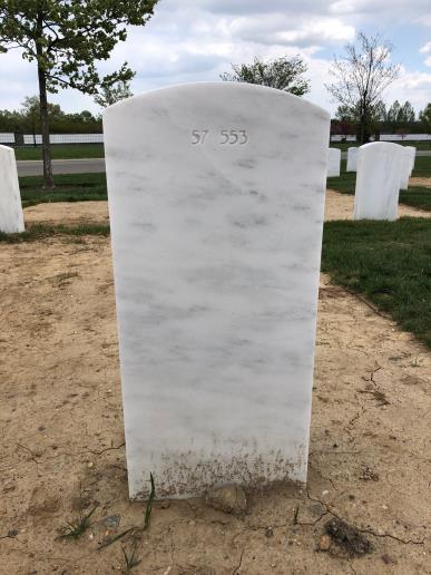 Back of headstone — Terry Lee Bowersox