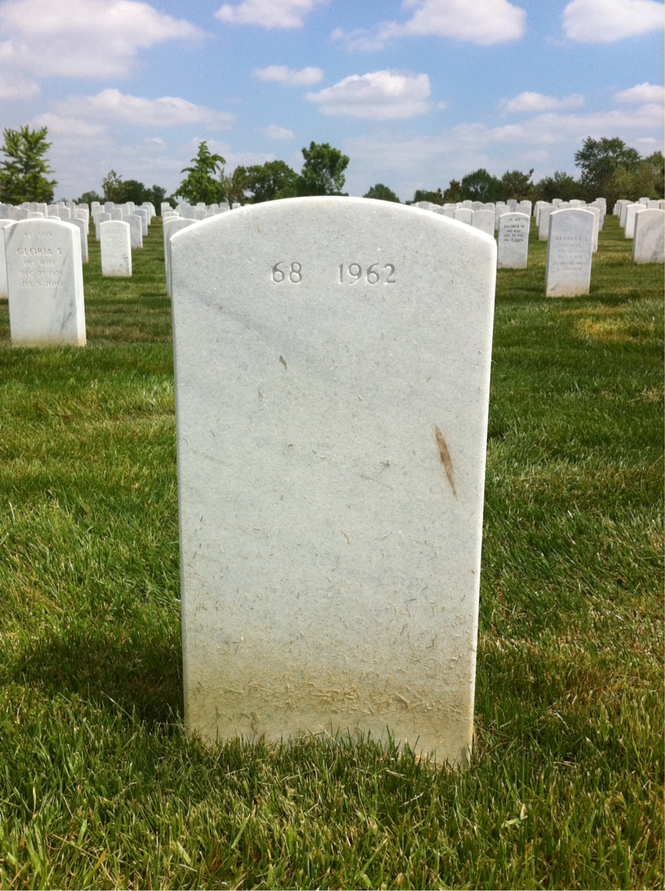 Back of headstone — Brian Aring