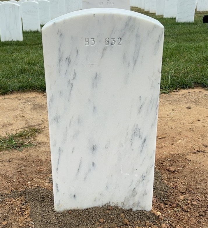 Back of headstone — Terry Dale Bollman