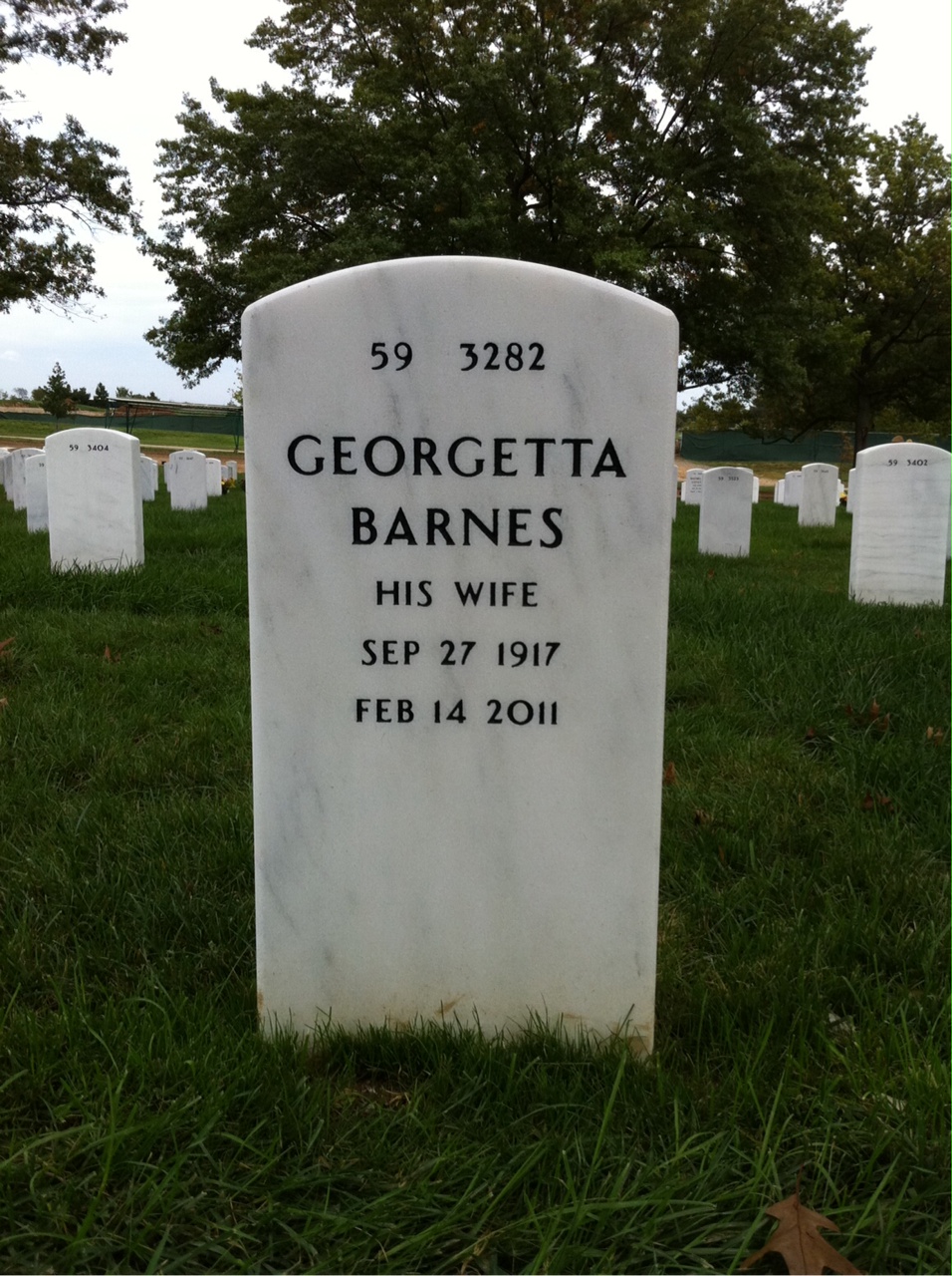 Back of headstone — Hall Mcelree