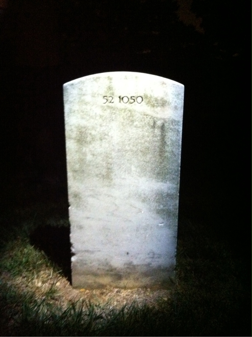 Back of headstone — Emma Moore