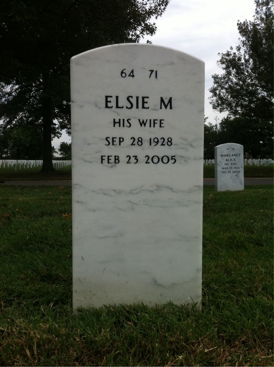 Back of headstone — Thomas Owens