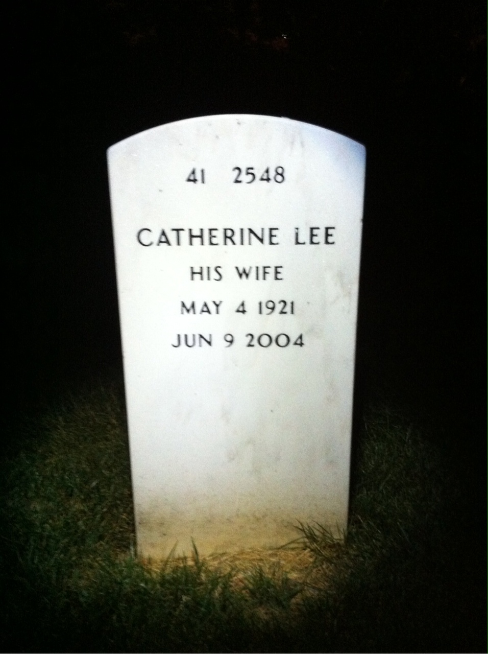 Back of headstone — Charles Venable