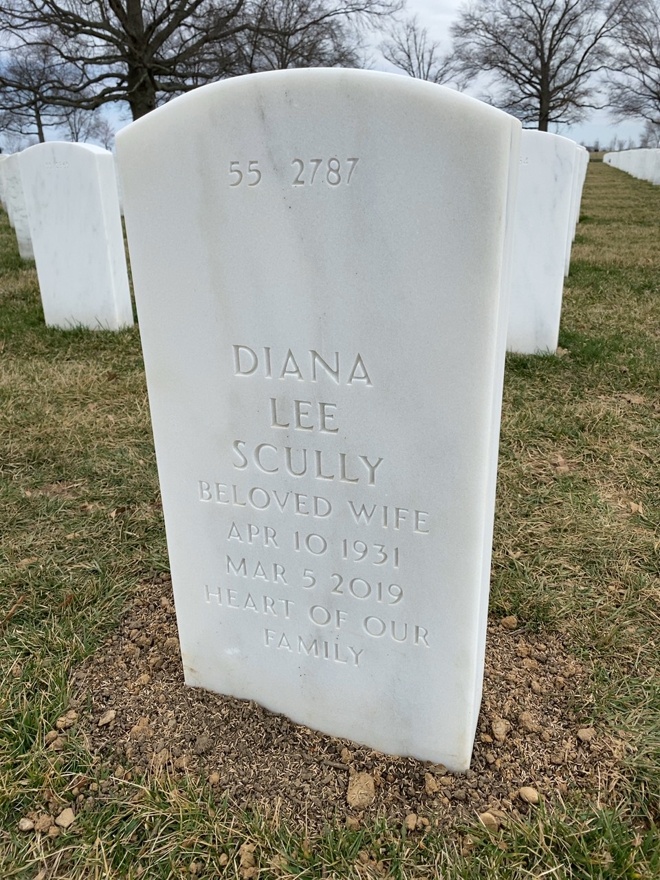 Back of headstone — William P Winkler