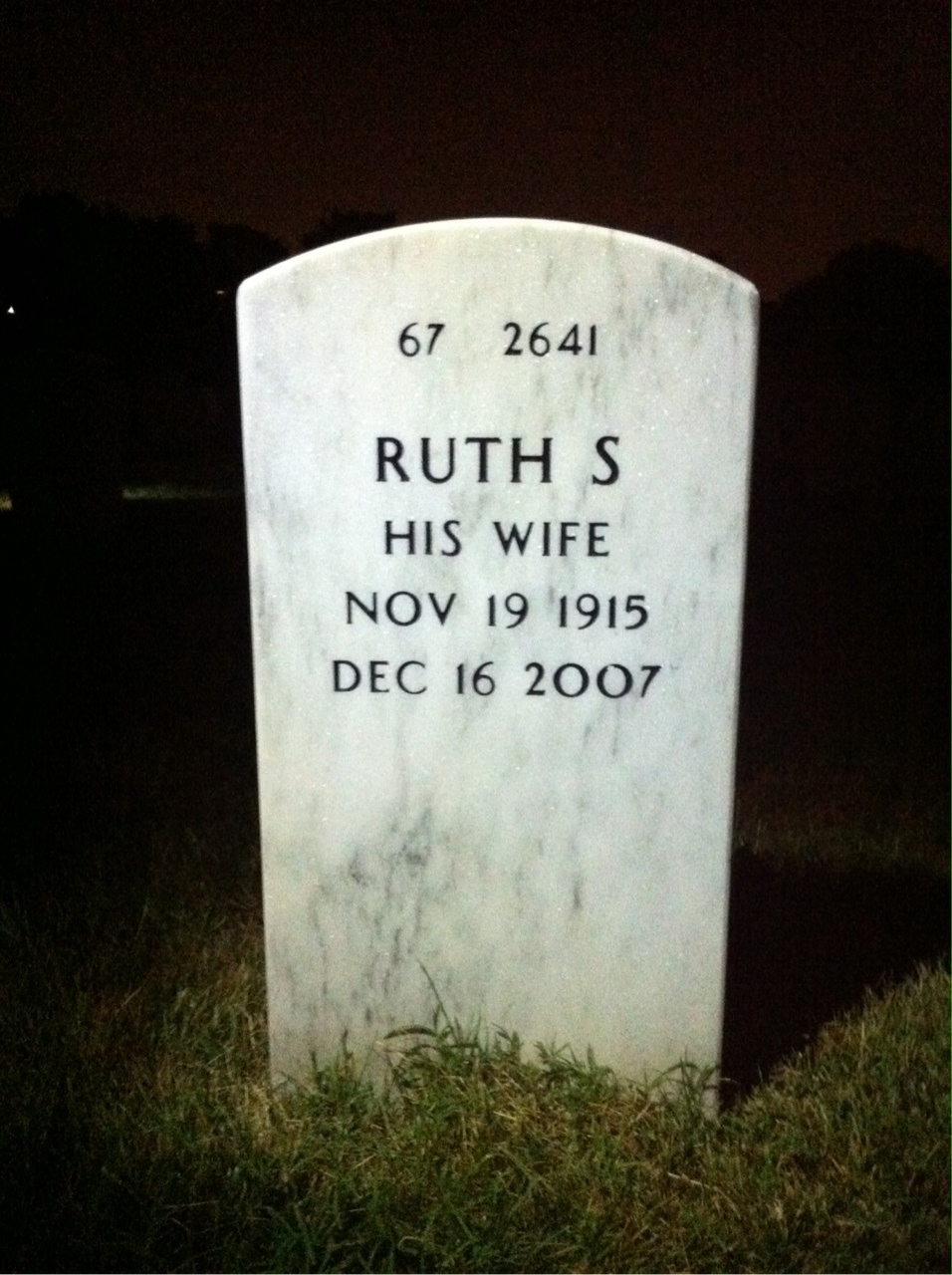 Back of headstone — Franz Biermann