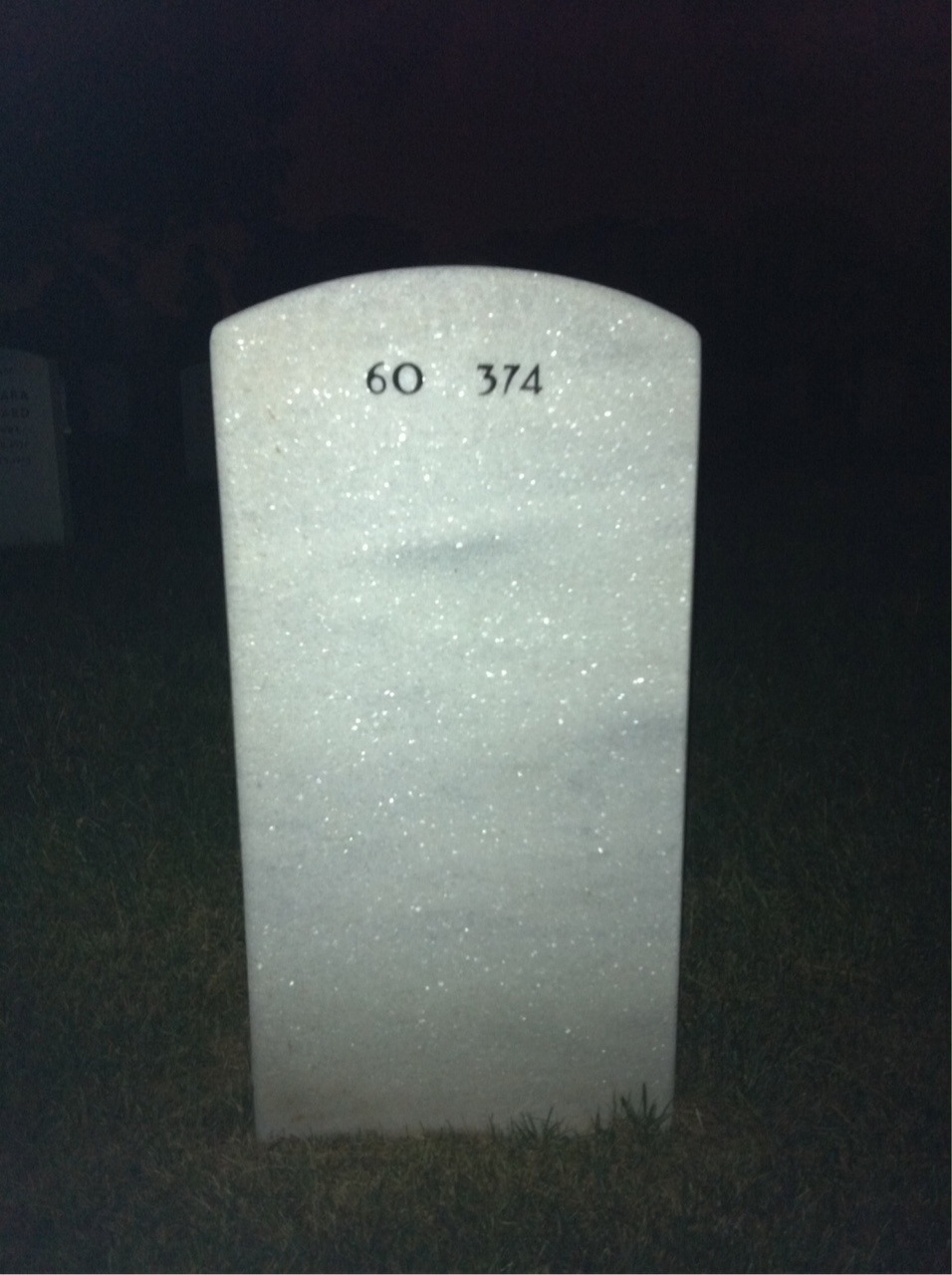 Back of headstone — Harold Lynch