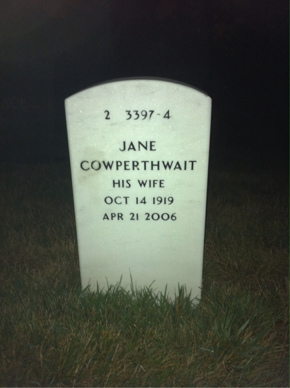 Back of headstone — Charles Read