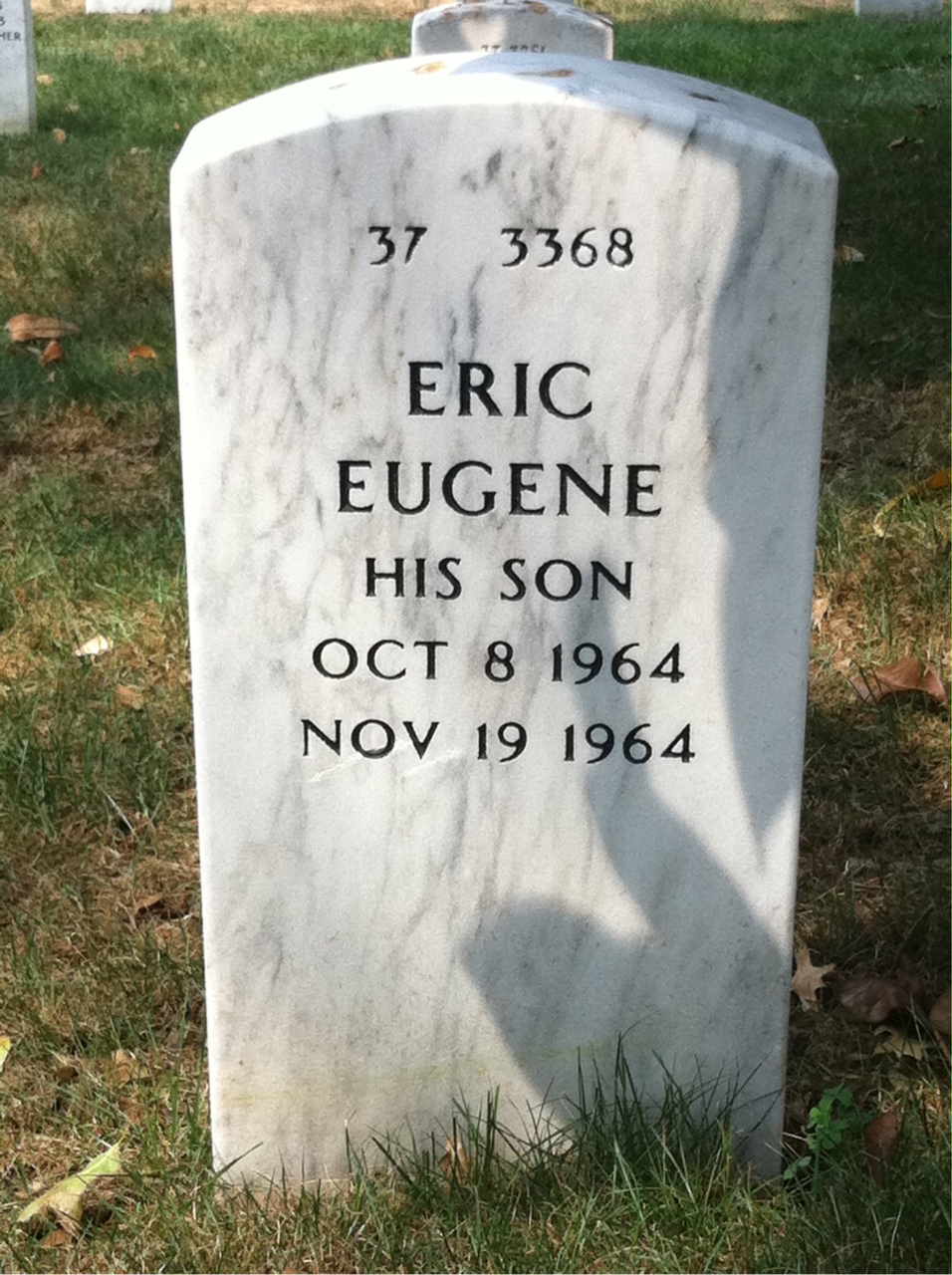 Back of headstone — Earnest Frazier