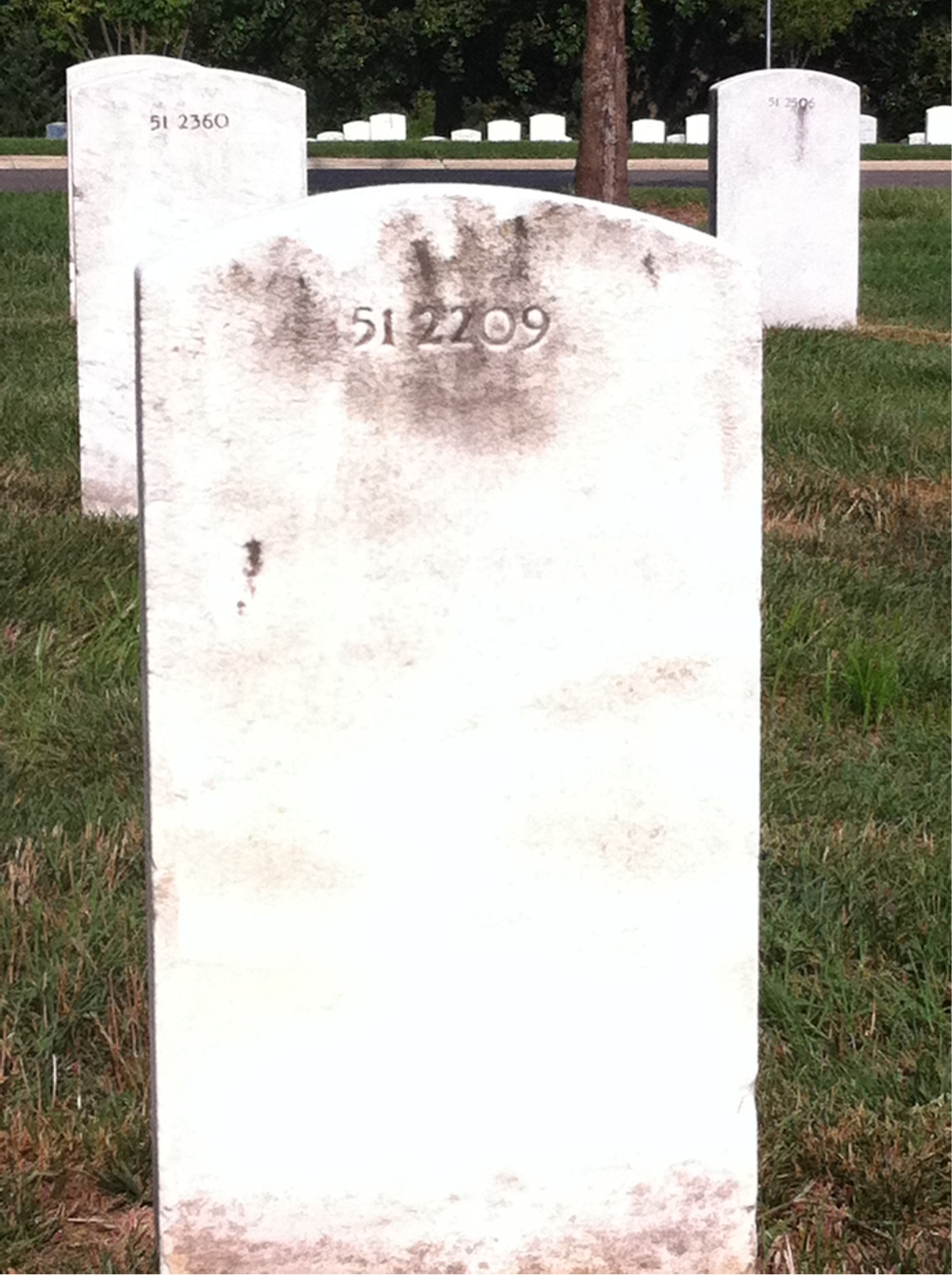 Back of headstone — Merle Mciver