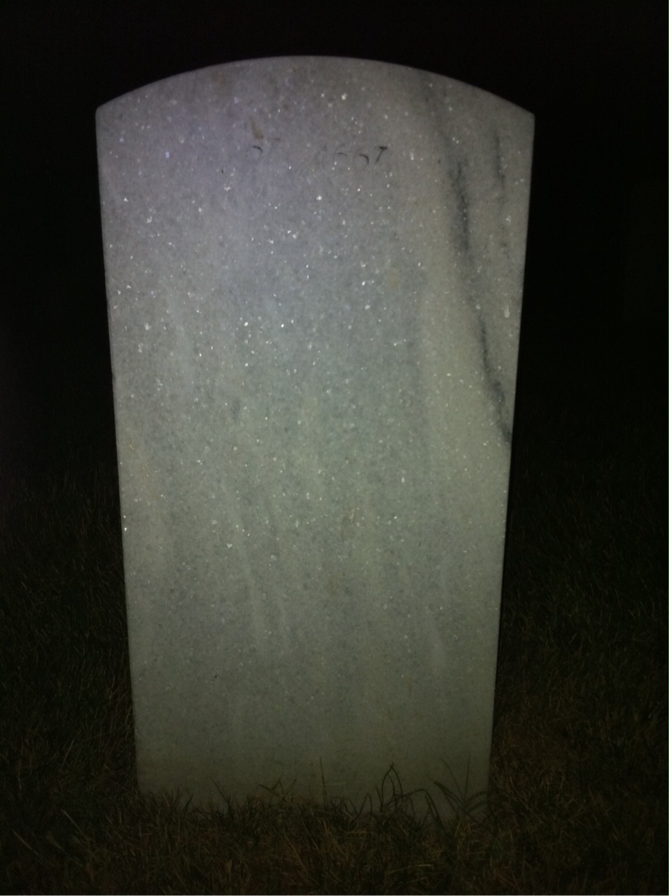 Back of headstone — Gary Alexander
