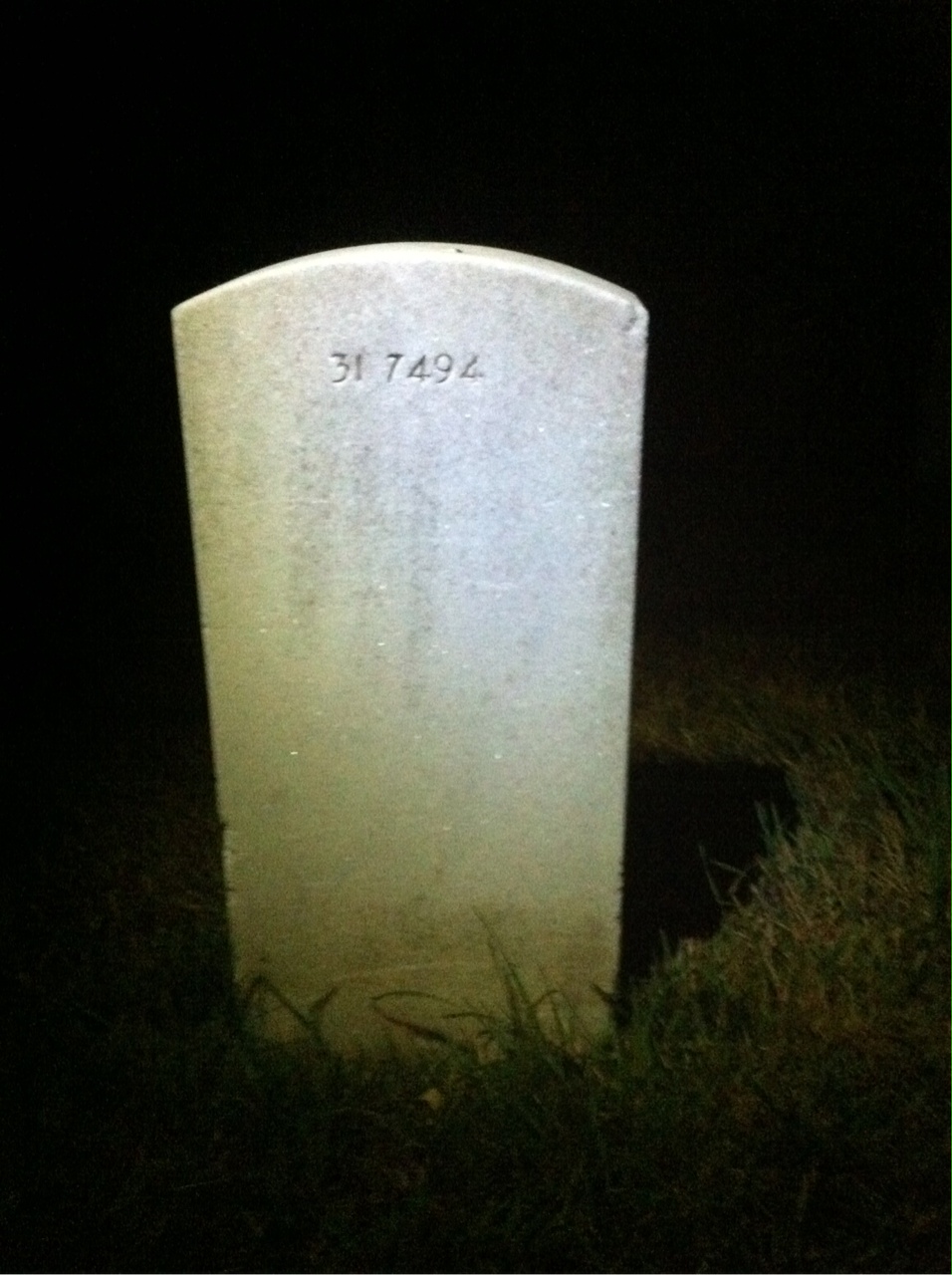 Back of headstone — Lucille Murphy