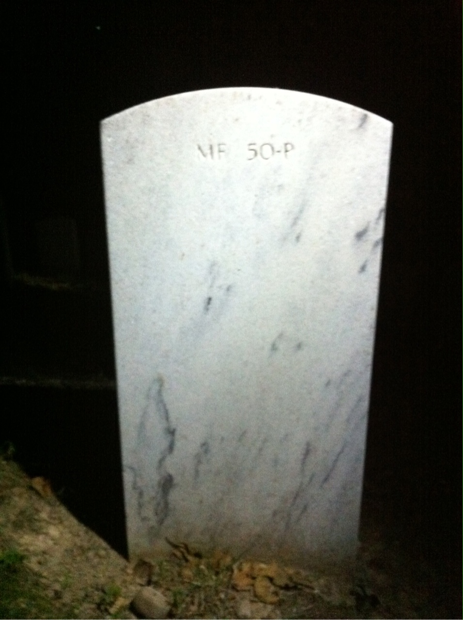 Back of headstone — Tomas Aybar