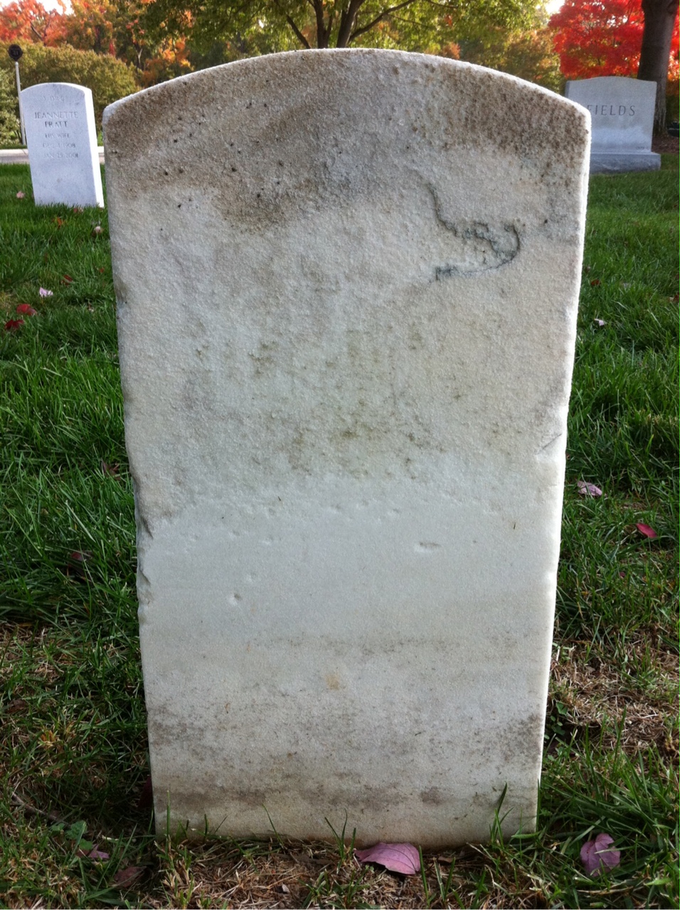 Back of headstone — Ida Bachschmid