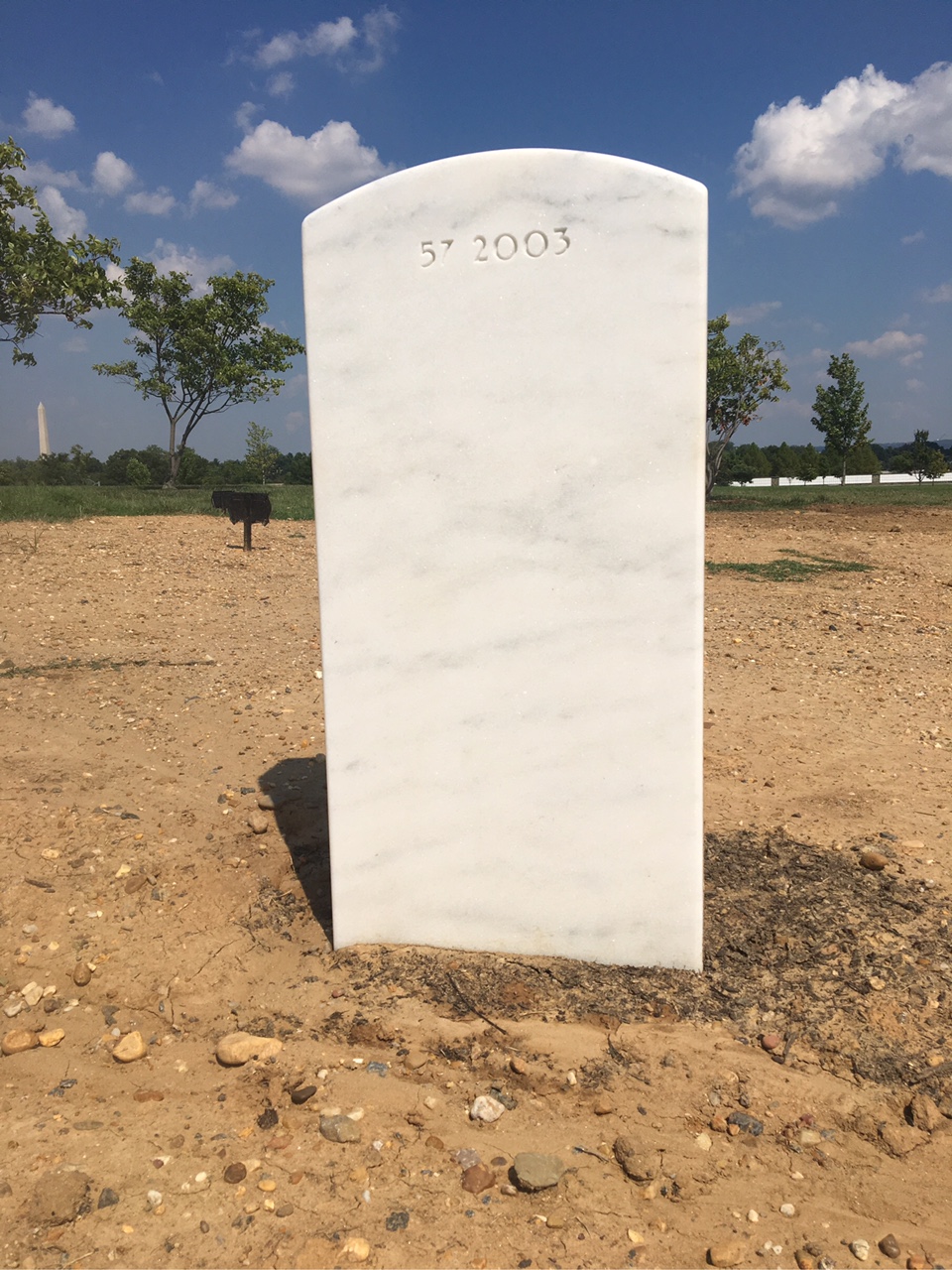 Back of headstone — Gary Wayne Bell