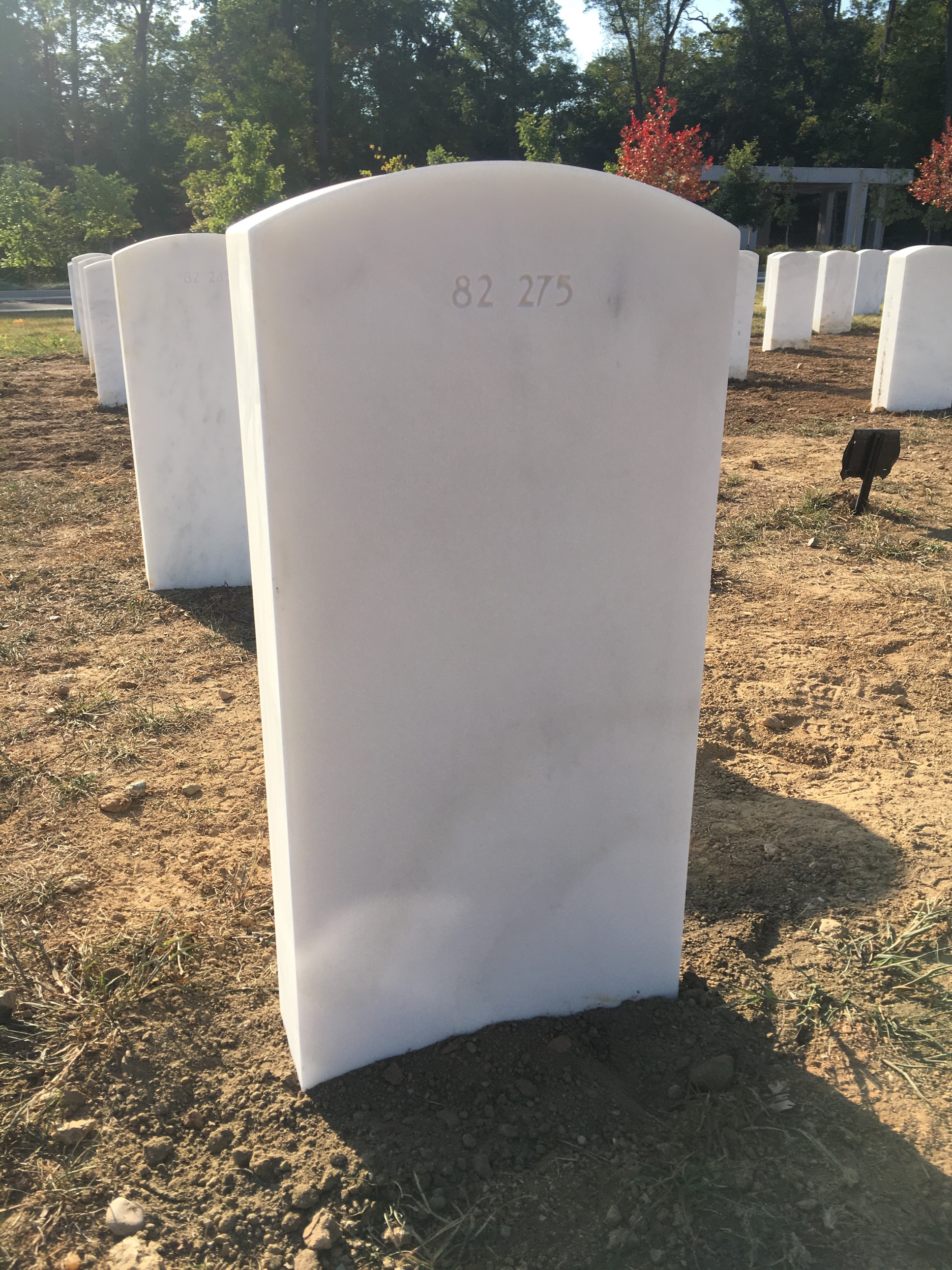 Back of headstone — Thomas R Hoover