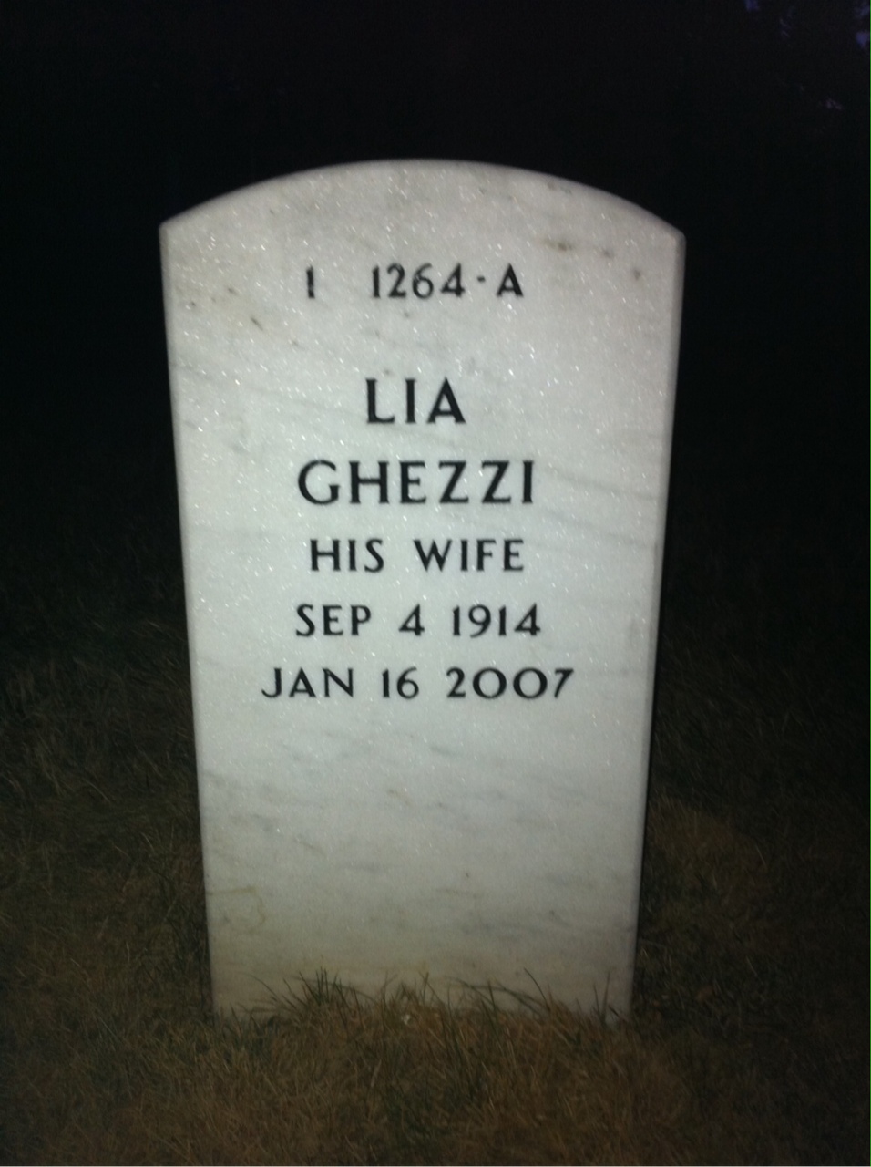 Back of headstone — Kenneth Munden