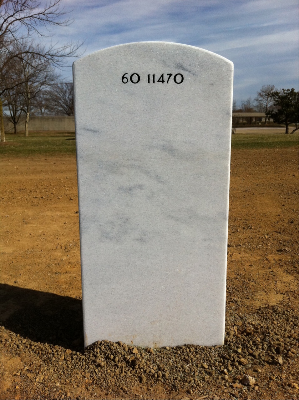 Back of headstone — Joseph Warren Jones