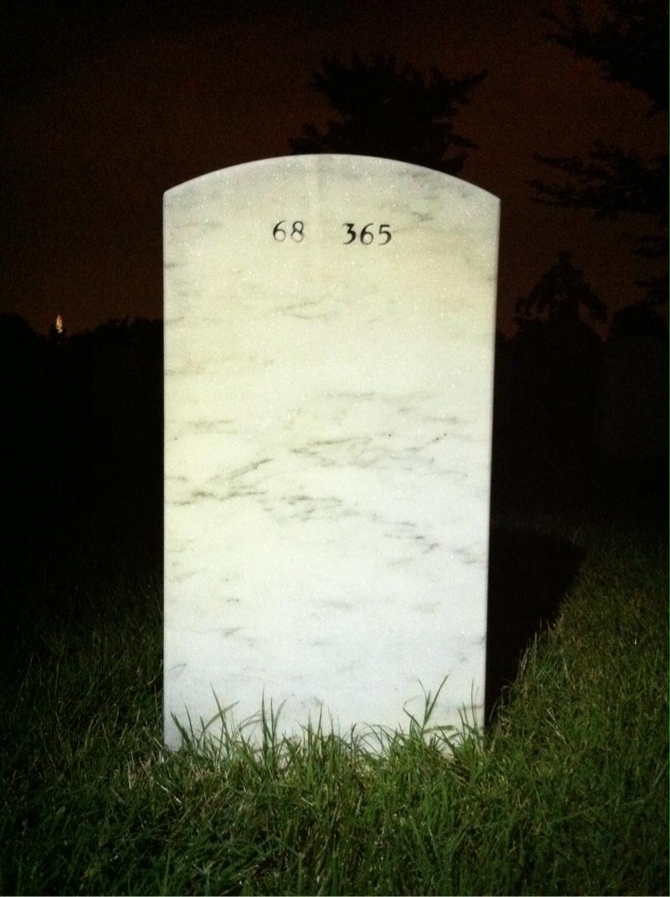 Back of headstone — Eugene Stroup