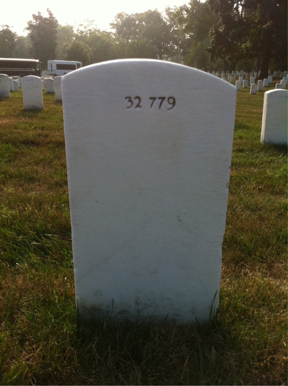 Back of headstone — Raleigh Baum