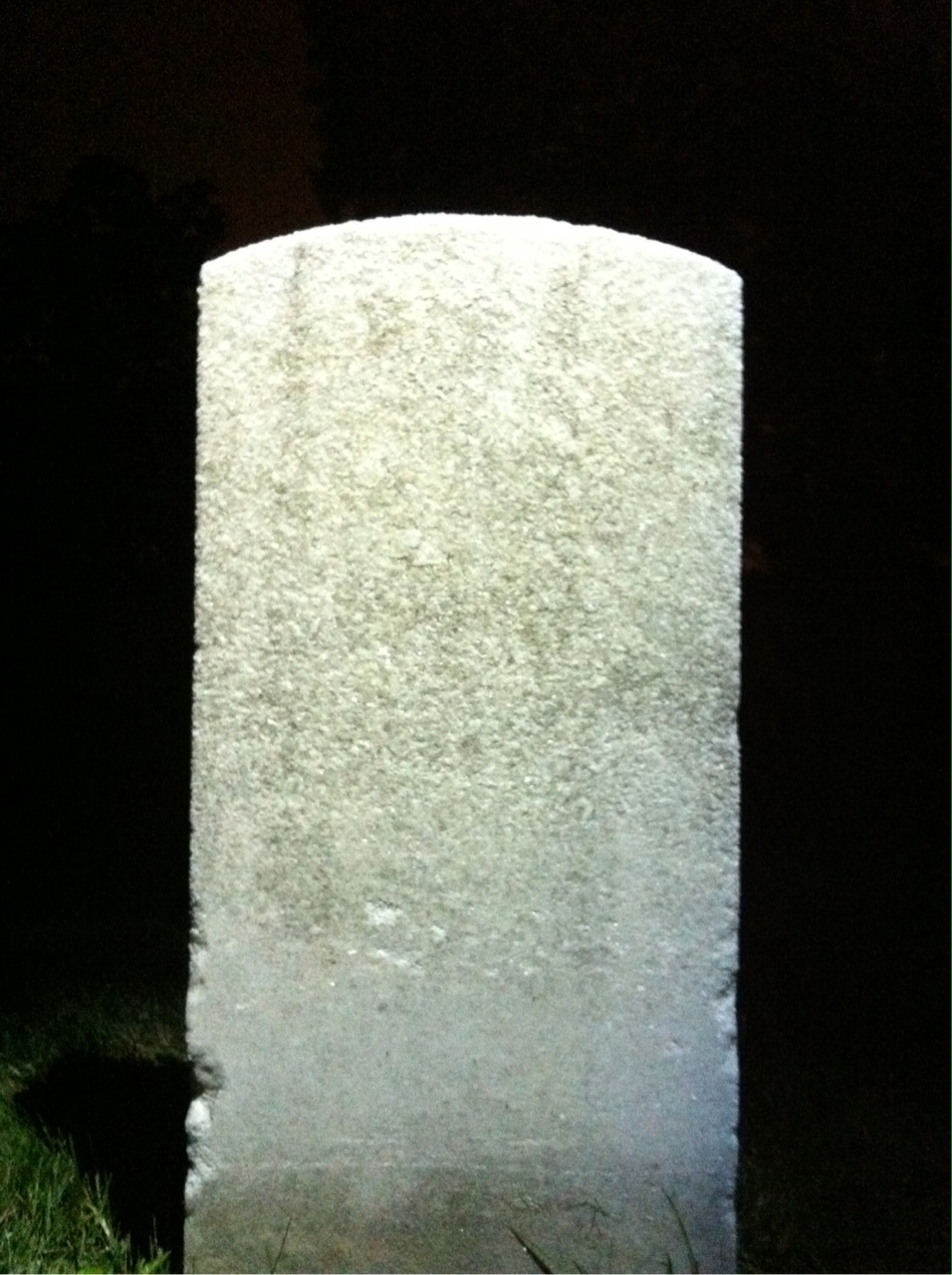 Back of headstone — Hugh Mckane