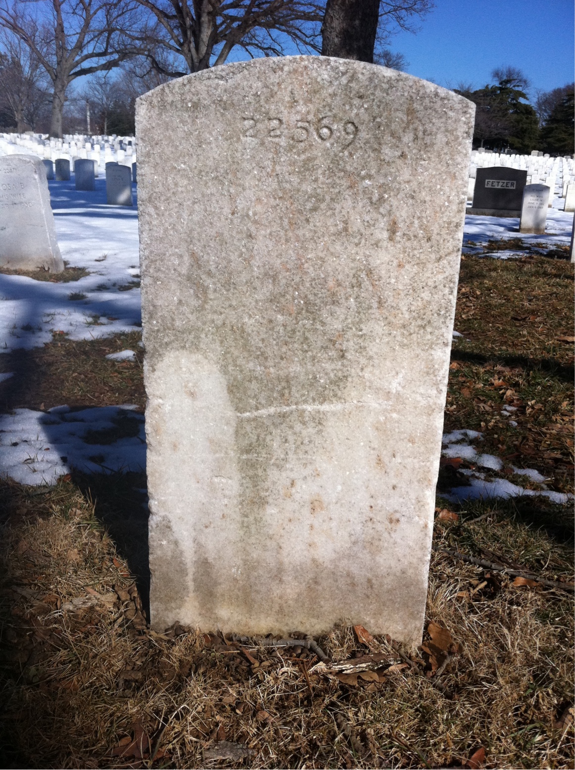 Back of headstone — Donald Morgan