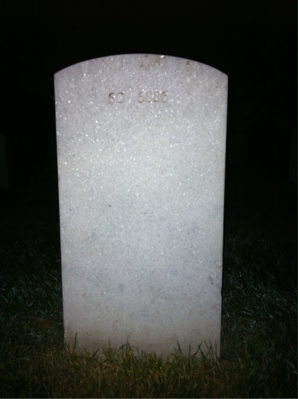 Back of headstone — Walker Boynton