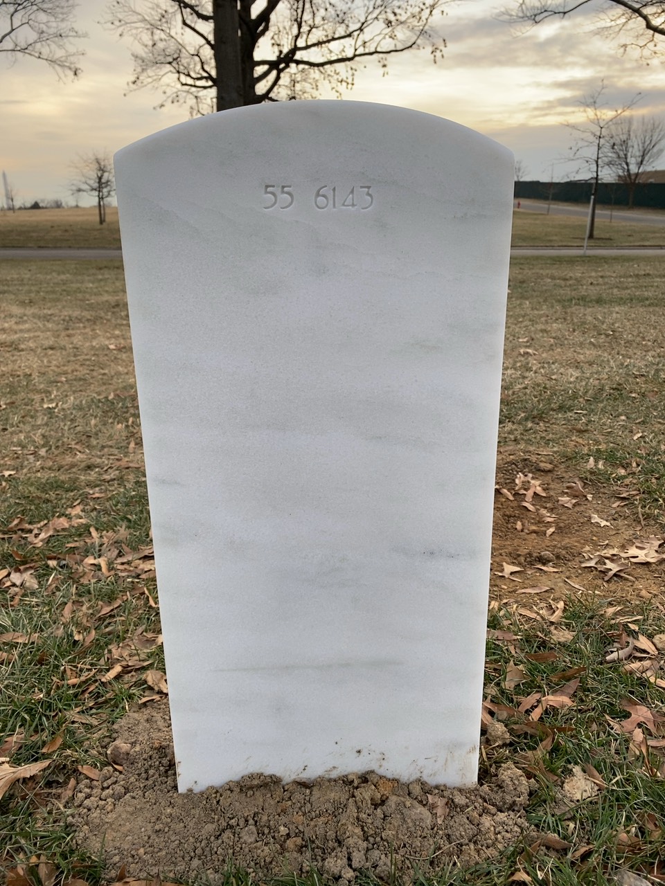 Back of headstone — Dennis Morgan