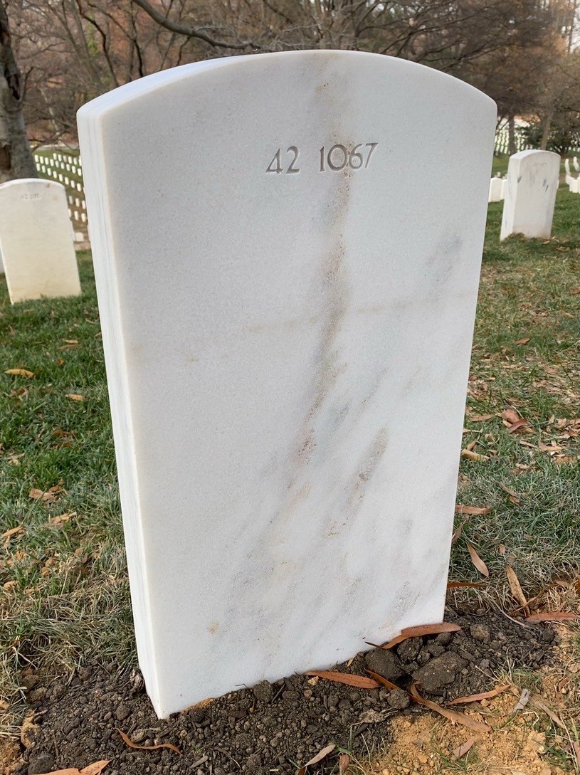 Back of headstone — Ernest Torok