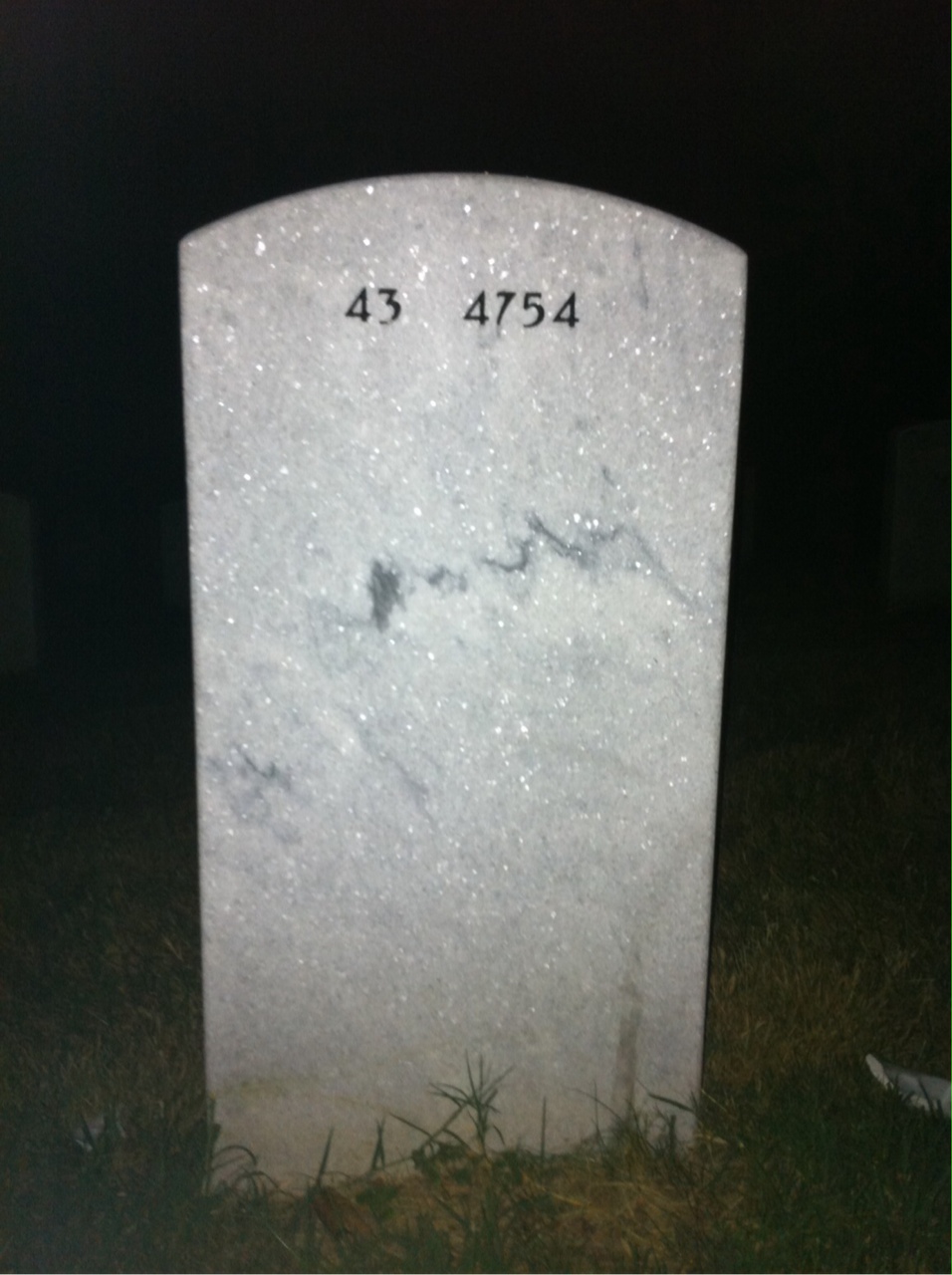 Back of headstone — William Leggett