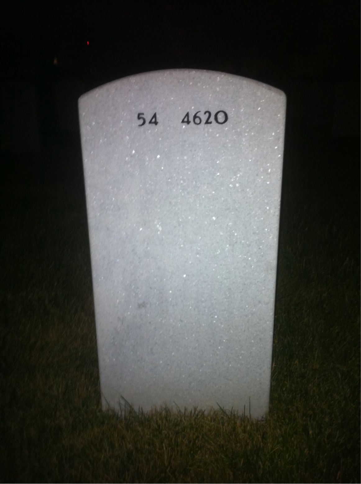 Back of headstone — Joseph Anderson