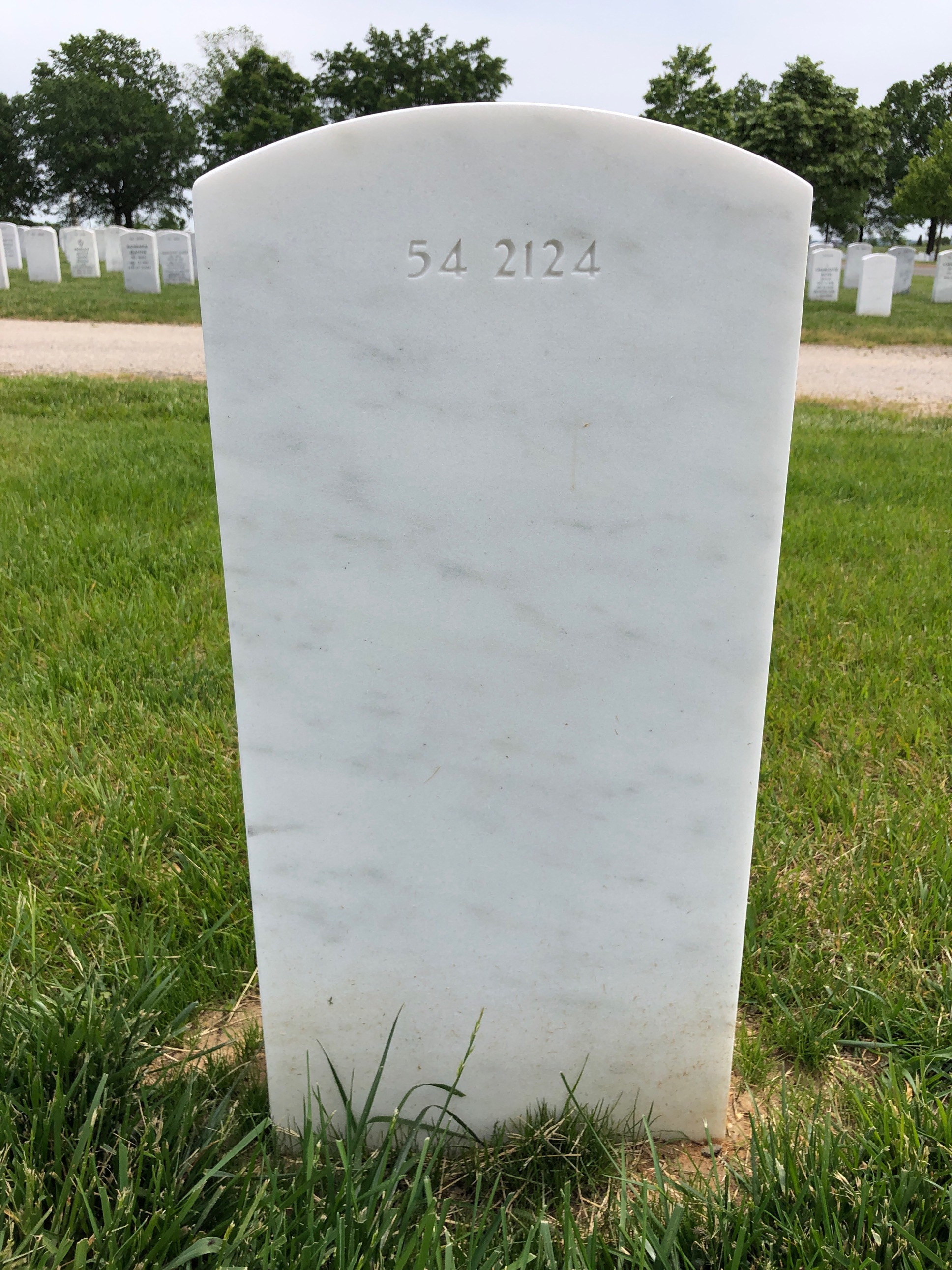 Back of headstone — Timothy Walter Lewis