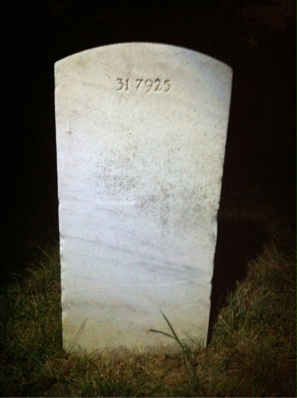 Back of headstone — Elmer Bailey