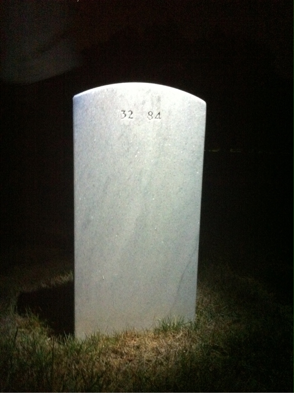 Back of headstone — William Roscoe Brock