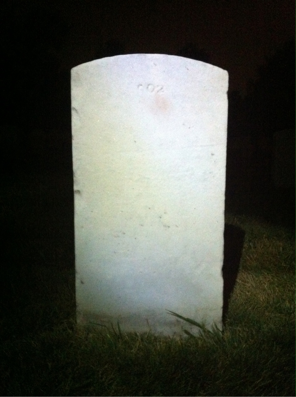 Back of headstone — Benjamin Contee