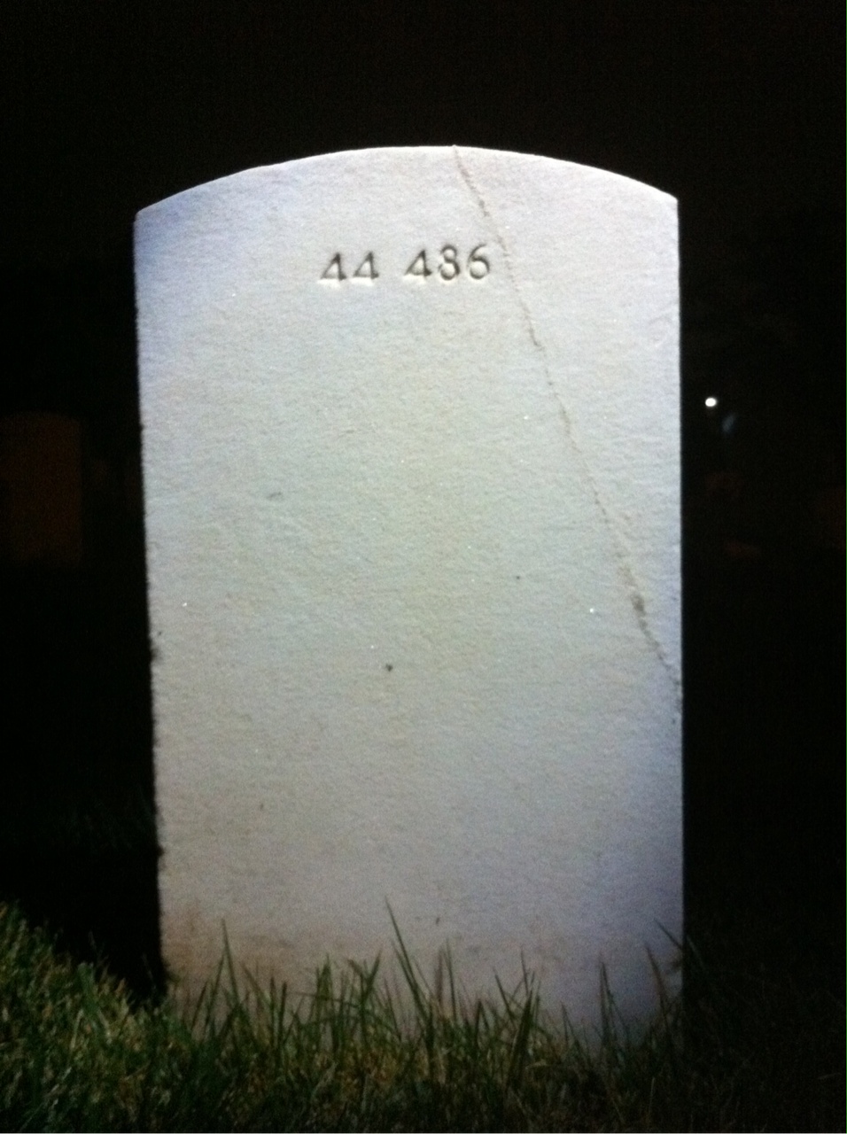 Back of headstone — Edna Mosser