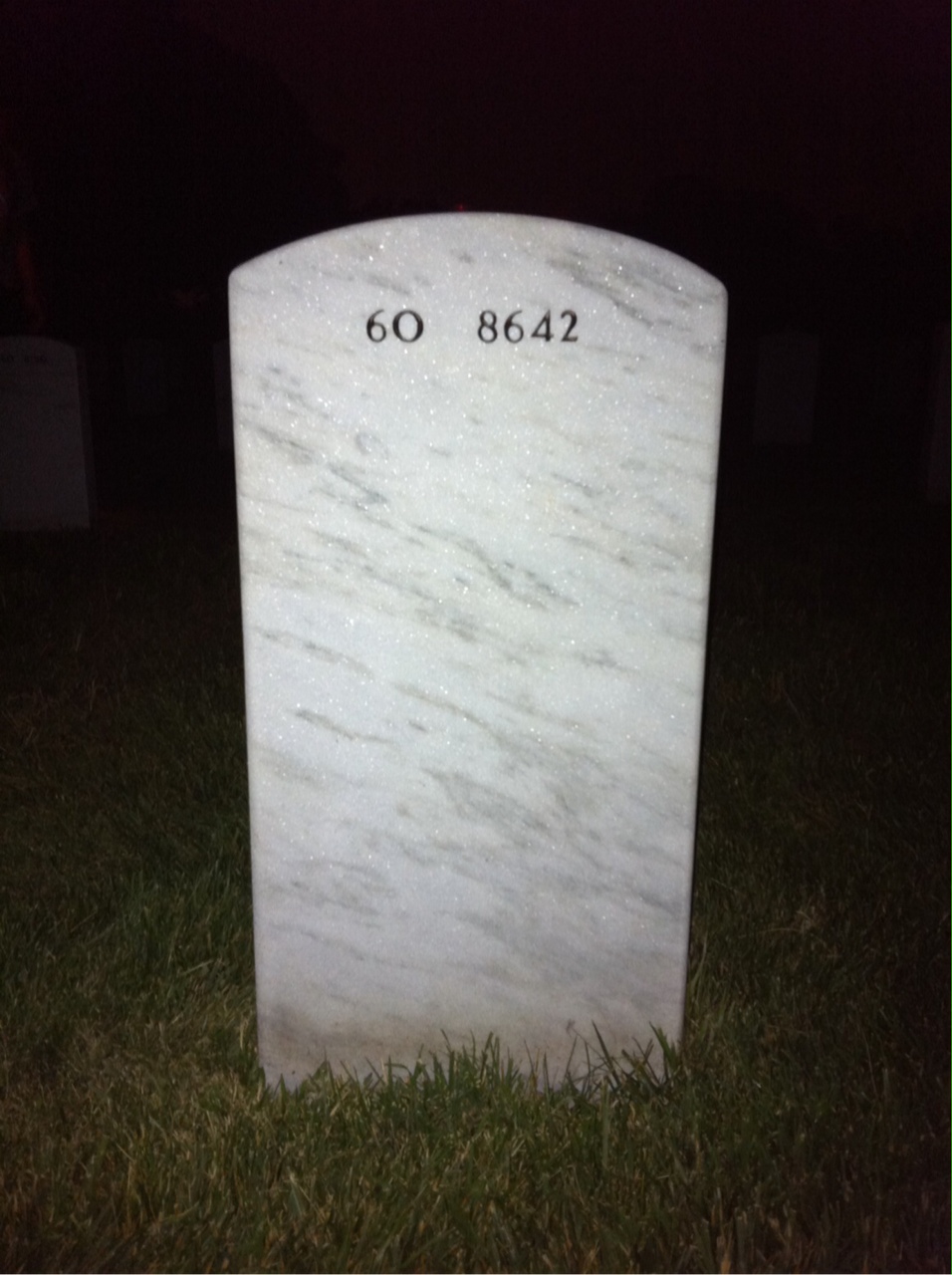 Back of headstone — Steven Davis