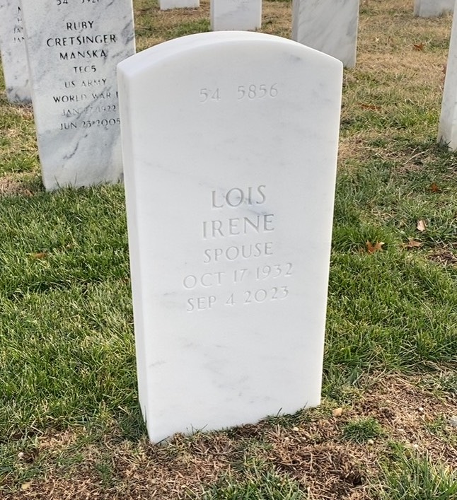 Back of headstone — David Cummings