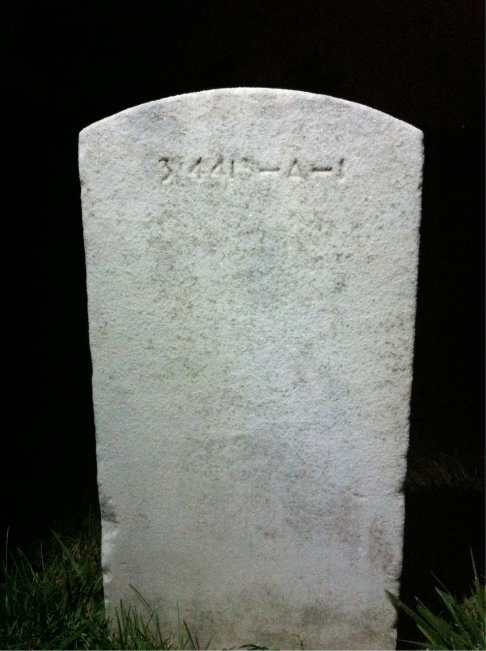 Back of headstone — John Brenchick