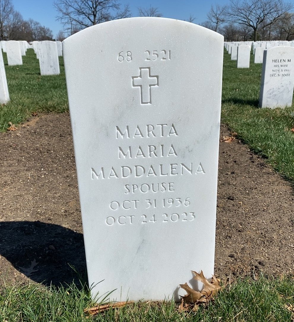 Back of headstone — Robert Morrissey
