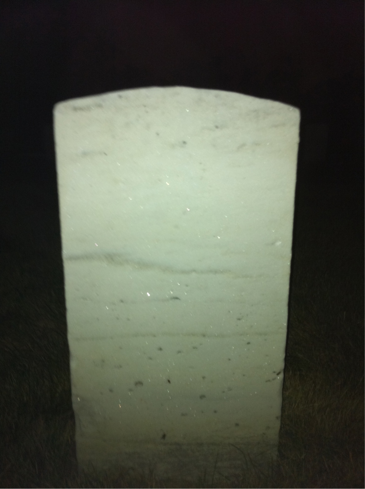 Back of headstone — George Moore