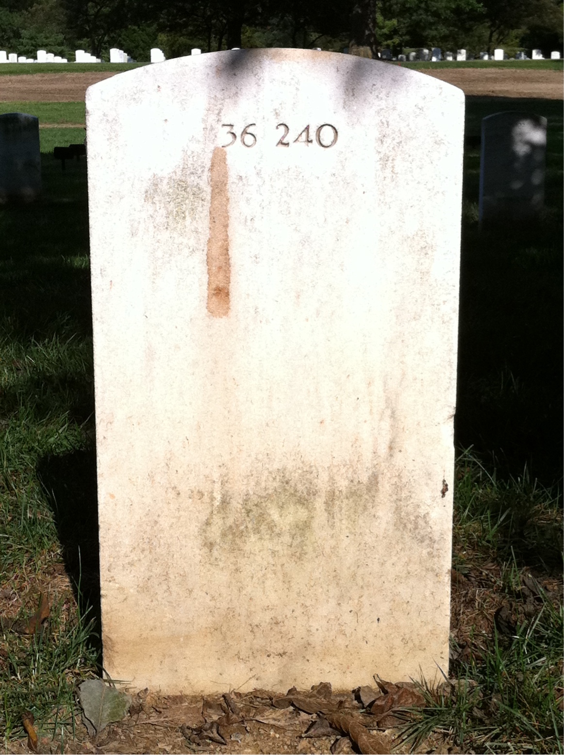 Back of headstone — Grace Andrews