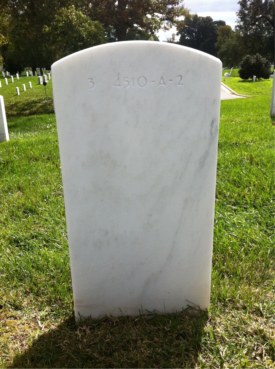 Back of headstone — Faye Arnold