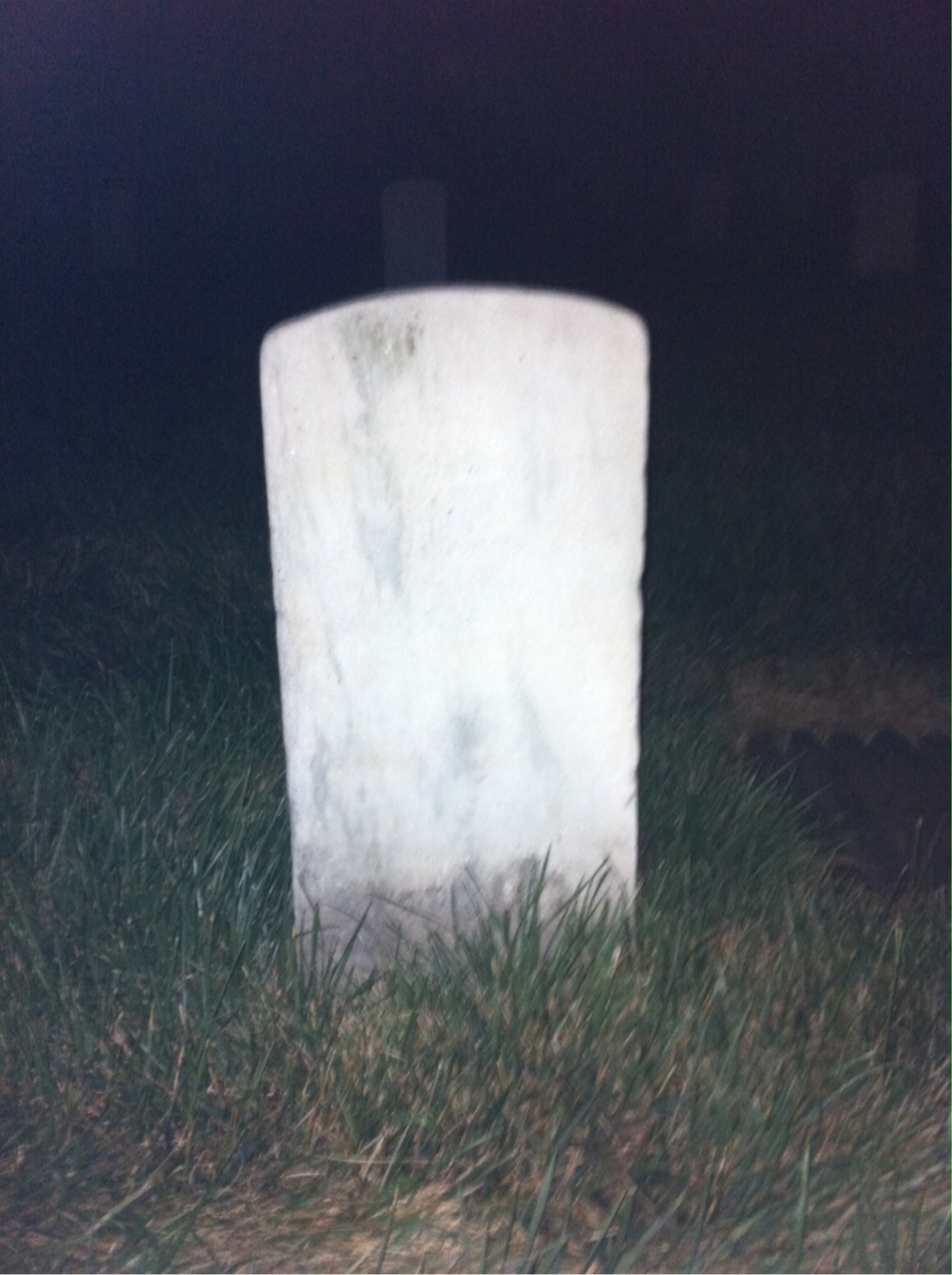Back of headstone — Neil Mitchell